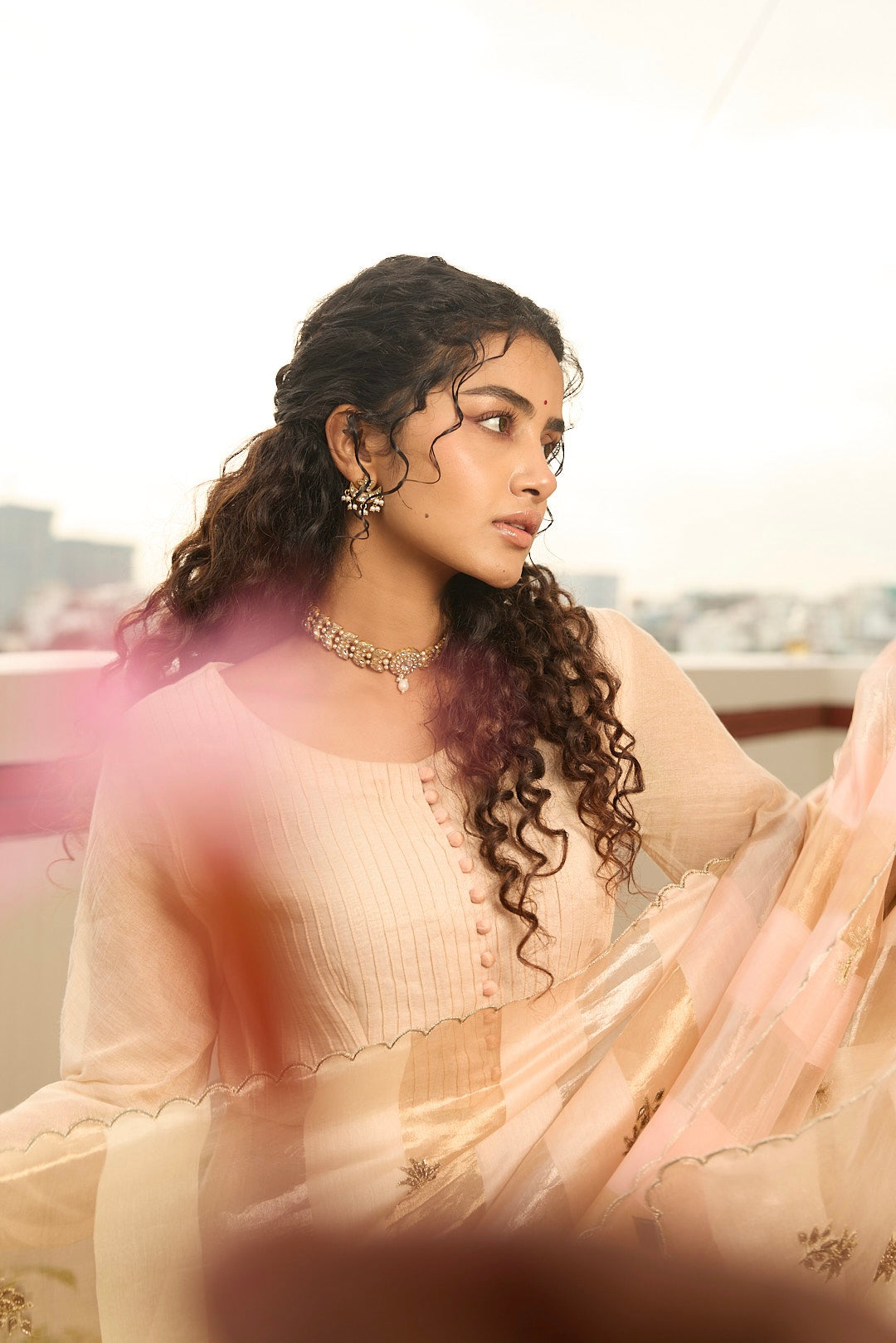 Actor Anupama Parameswaran in our regal Anarkali
