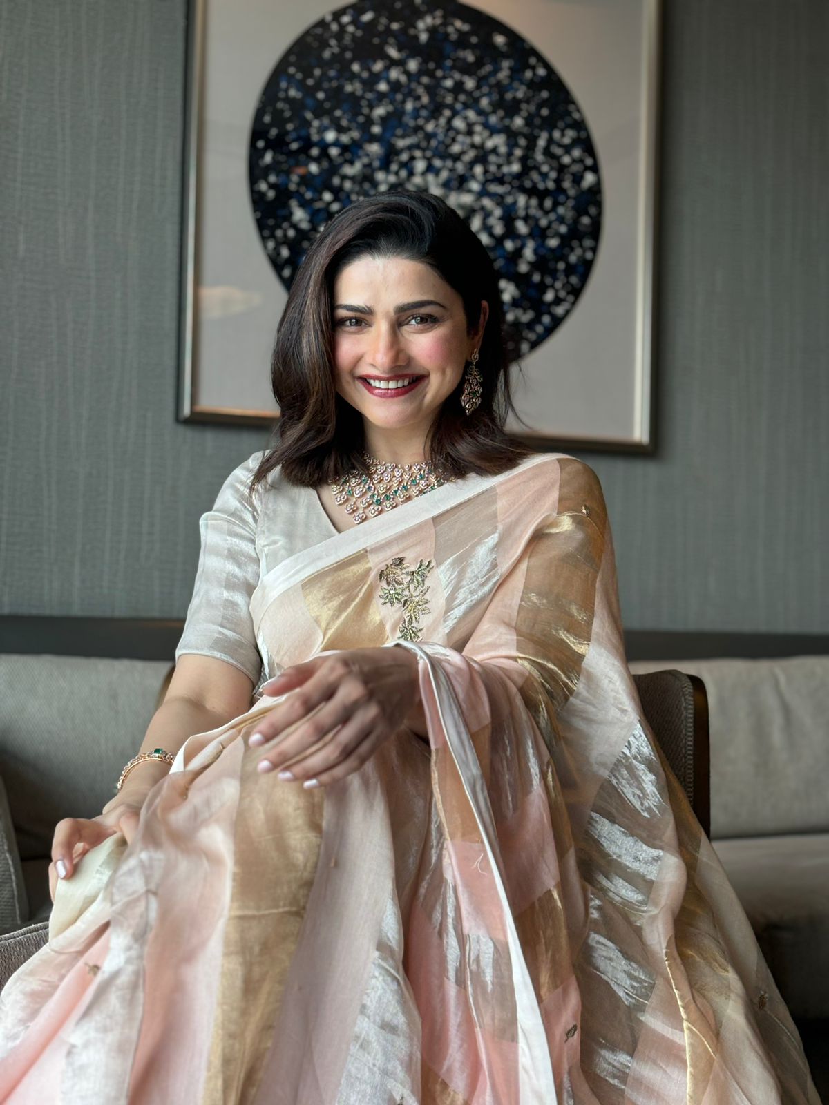 Actor Prachi Desai in our Tarini Saree