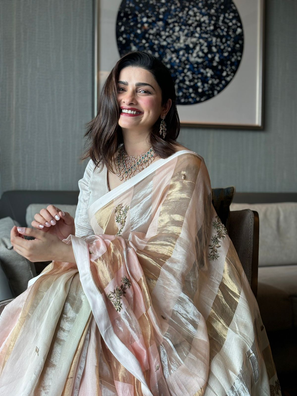 Actor Prachi Desai in our Tarini Saree