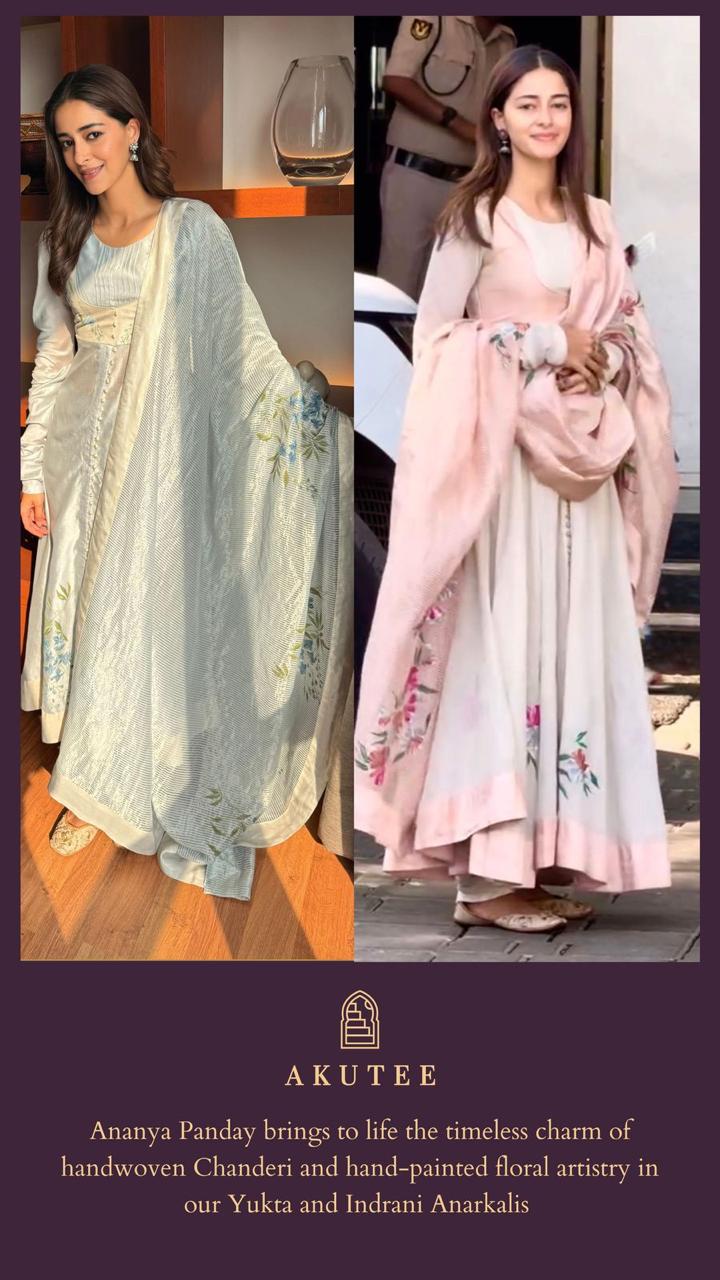 Actor Ananya Panday in our Indrani Anarkali